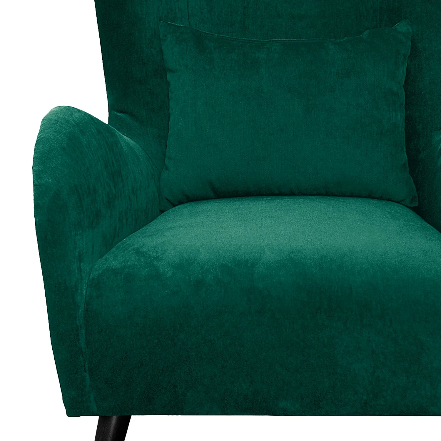 Jack & Alice Fauteuil Pillig - Velours - Vert vieilli - Avec repose-pieds 13 Jack & Alice Fauteuil Pillig - Velours - Vert vieilli - Avec repose-pieds – Image 11