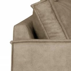 Ars manufacti Ensemble de canapés Liel I (3-2-1) - Aspect cuir vieilli - Microfibre Priya: Beige -loftscape Boutique 1000181422 190911 09331301852 DETAILS P000000001000181422