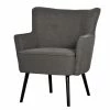Mørteens Fauteuil Kissing III - Tissu - Noir