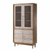 Ars manufacti Vitrine Buuda - Partiellement en acacia massif - Écru / Acacia -loftscape Boutique 1000182056 200225 06193500018 IMAGE P000000001000182056