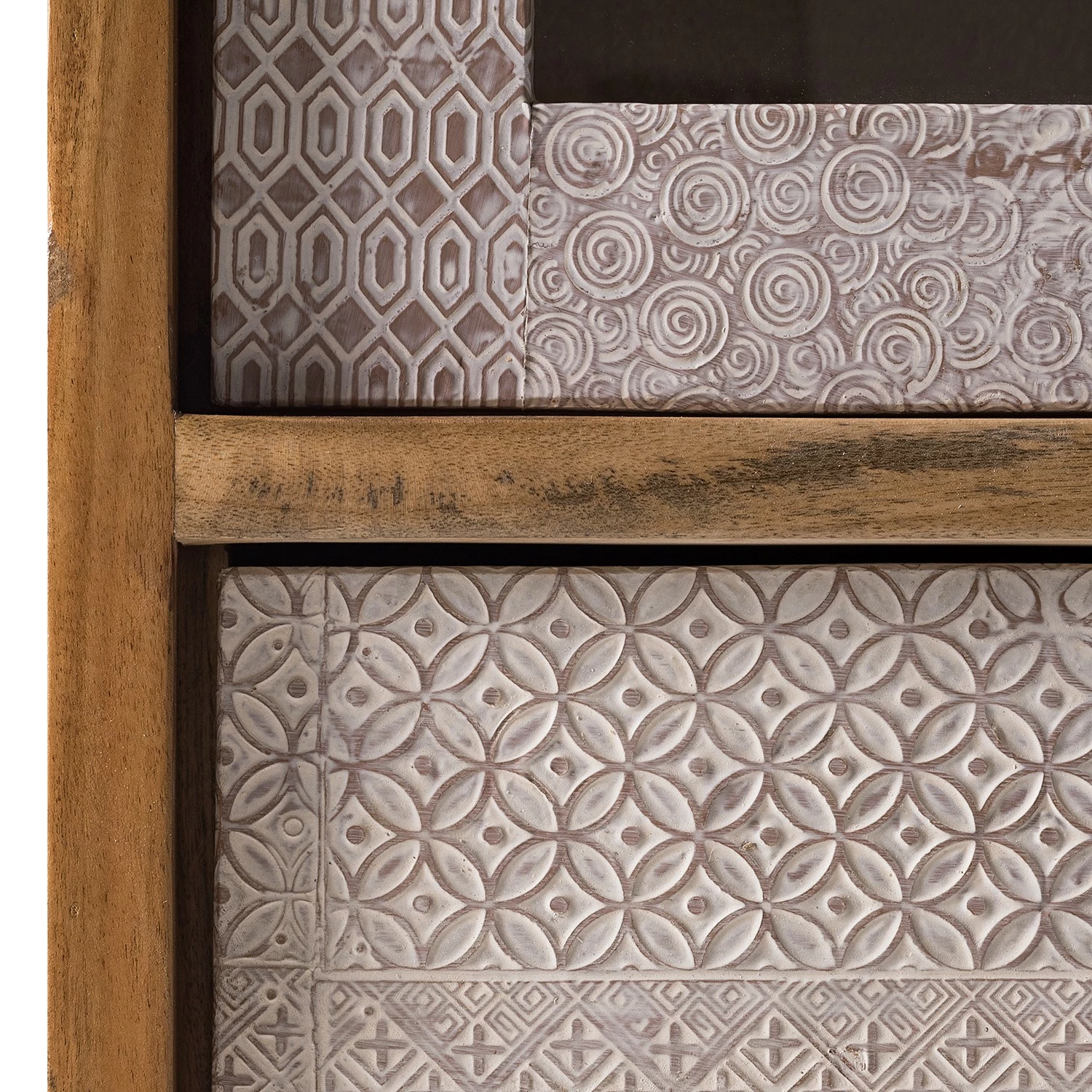 Ars manufacti Vitrine Buuda - Partiellement en acacia massif - Écru / Acacia 19 Ars manufacti Vitrine Buuda - Partiellement en acacia massif - Écru / Acacia – Image 17