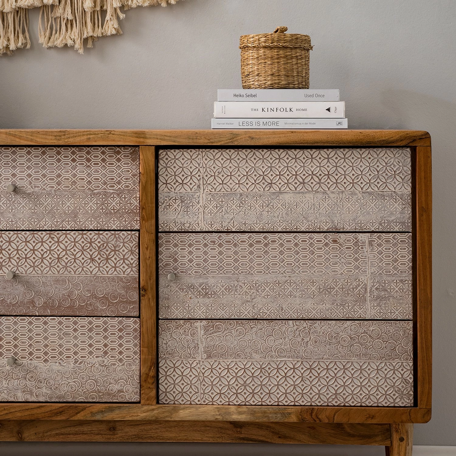 Ars manufacti Buffet bas Buuda - Partiellement en acacia massif - Écru / Acacia 5 Ars manufacti Buffet bas Buuda - Partiellement en acacia massif - Écru / Acacia – Image 3