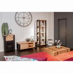 Red Living Commode Galvan - Acacia massif - Acacia / Noir -loftscape Boutique 1000182215 190830 11040200052 MOOD DETAILS P000000001000182215 mood