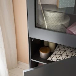 Mørteens Ensemble meubles TV Lindholm IV (3 él.) - Partiellement en chêne massif - Gris -loftscape Boutique 1000182336 200108 13510100018 DETAILS P000000001000182336