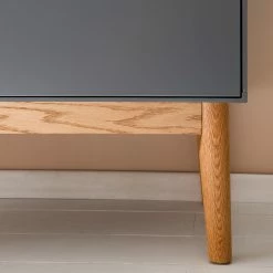 Mørteens Ensemble meubles TV Lindholm IV (3 él.) - Partiellement en chêne massif - Gris -loftscape Boutique 1000182336 200108 13510200029 DETAILS P000000001000182336