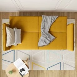 Mørteens Canapé convertible Asbro I - Tissu - Jaune -loftscape Boutique 1000182530 191212 13383200039 MOOD DETAILS P000000001000182530 mood