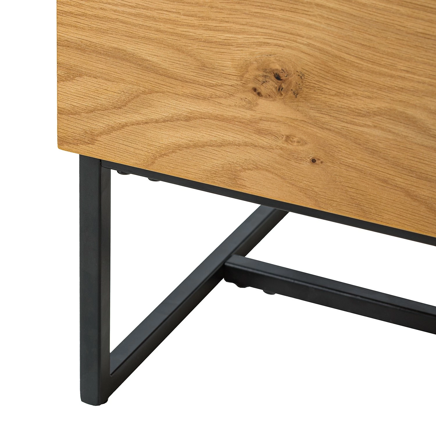 Ars Natura Buffet Nozza II - Placage en bois véritable - Chêne / Noir 11 Ars Natura Buffet Nozza II - Placage en bois véritable - Chêne / Noir – Image 9