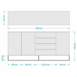 Ars Natura Buffet Nozza I - Placage en bois véritable - Chêne / Noir 35 Ars Natura Buffet Nozza I - Placage en bois véritable - Chêne / Noir -loftscape Boutique 1000182824 211018 083456000520 SKETCH DETAILS P000000001000182824 sketch