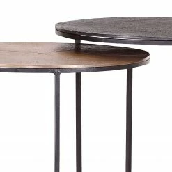 Ars manufacti Tables gigognes Nikko II (2 éléments) - Métal - Cuivre vieilli / Noir 9 Ars manufacti Tables gigognes Nikko II (2 éléments) - Métal - Cuivre vieilli / Noir -loftscape Boutique 1000182827 190731 14365100032 DETAILS P000000001000182827