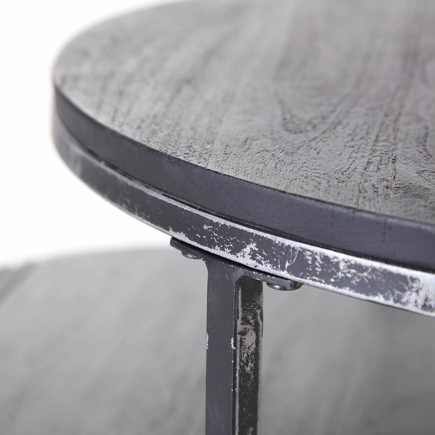 Red Living Table d'appoint Pondo - Acacia massif / Métal - Noir 6 Red Living Table d'appoint Pondo - Acacia massif / Métal - Noir – Image 4