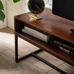 Ars manufacti Meuble TV Woodson VI - Acacia massif - Acacia brun -loftscape Boutique 1000182839 200323 09581100003 MOOD DETAILS P000000001000182839 mood