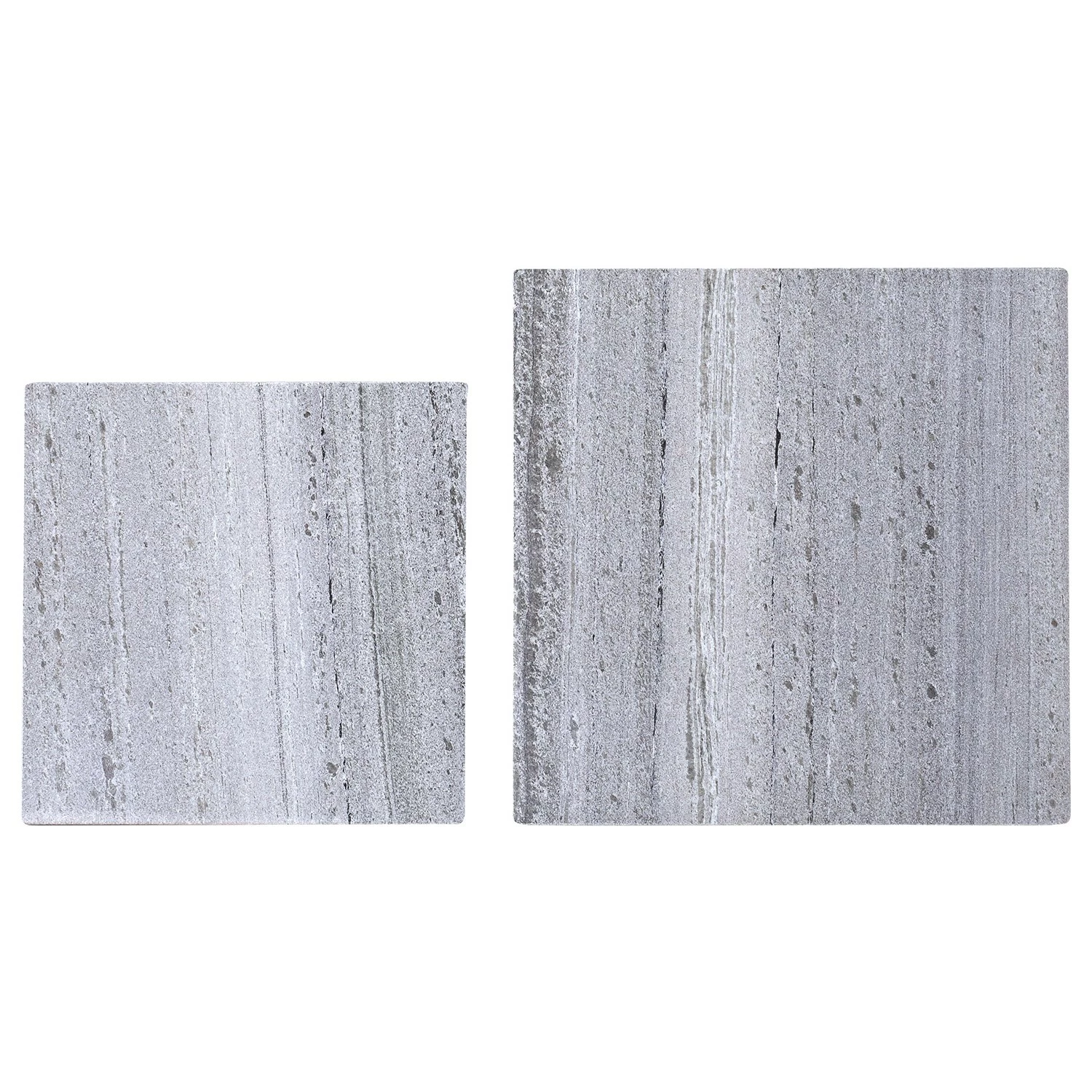 Jack & Alice Tables gigognes Marbollo V (2 éléments) - Marbre / Métal - Gris / Anthracite 4 Jack & Alice Tables gigognes Marbollo V (2 éléments) - Marbre / Métal - Gris / Anthracite – Image 2