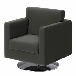 Loftscape Fauteuil Nibley IV - Cuir pigmenté - Anthracite