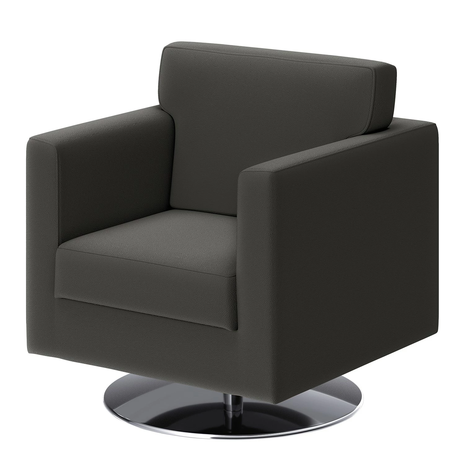 Loftscape Fauteuil Nibley IV - Cuir pigmenté - Anthracite 3 Loftscape Fauteuil Nibley IV - Cuir pigmenté - Anthracite