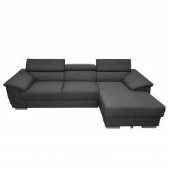 Fredriks Canapé d’angle Swain - Tissu - Anthracite - Méridienne courte à droite (vue de face) - Sans fonction -loftscape Boutique 1000183403 190927 15244902617 DETAILS P000000001000183403