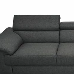 Fredriks Canapé d’angle Swain - Tissu - Anthracite - Méridienne courte à droite (vue de face) - Sans fonction -loftscape Boutique 1000183403 190927 15244902621 DETAILS P000000001000183403