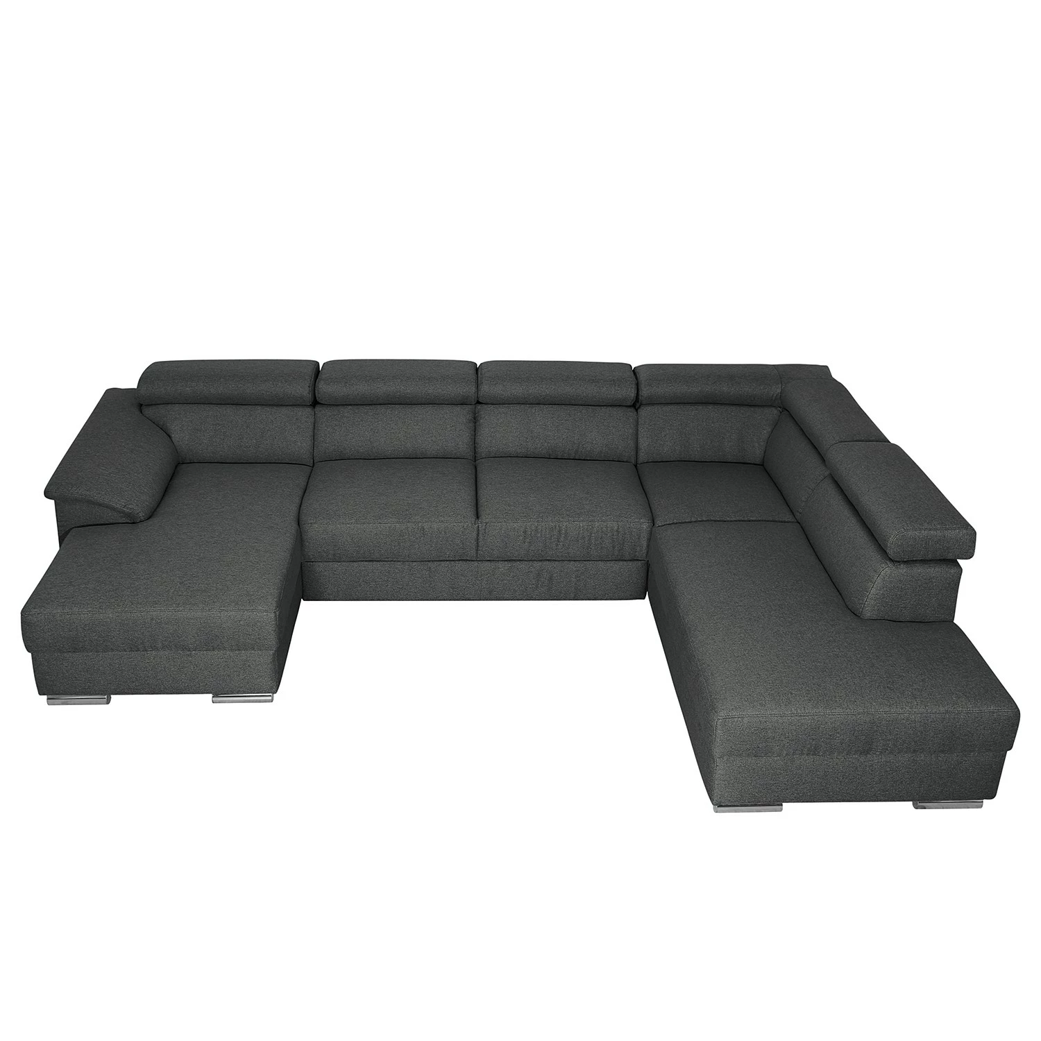 Modoform Canapé panoramique Swain - Tissu - Anthracite - Méridienne courte à gauche (vue de face) - Avec fonction couchage 10 Modoform Canapé panoramique Swain - Tissu - Anthracite - Méridienne courte à gauche (vue de face) - Avec fonction couchage – Image 8