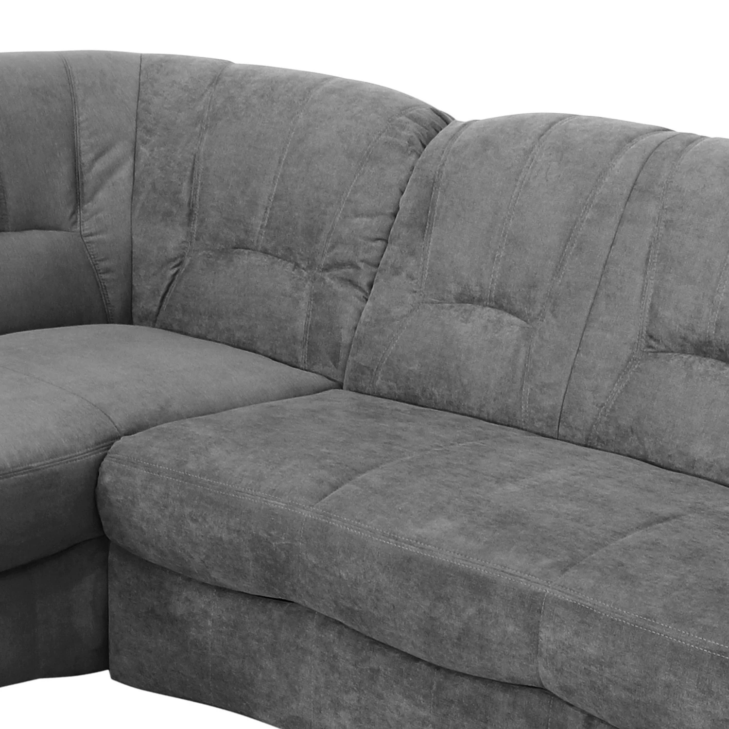 Modoform Canapé panoramique Wells - Tissage à plat - Gris - Méridienne courte à droite / longue à gauche (vue de face) - Sans fonction 10 Modoform Canapé panoramique Wells - Tissage à plat - Gris - Méridienne courte à droite / longue à gauche (vue de face) - Sans fonction – Image 8