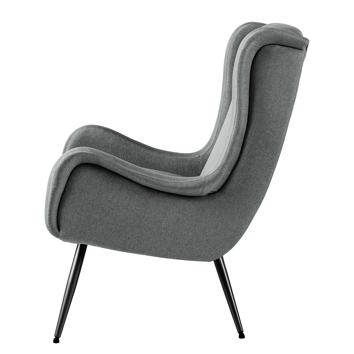 Mørteens Fauteuil Emly - Tissu - Gris 9 Mørteens Fauteuil Emly - Tissu - Gris – Image 7