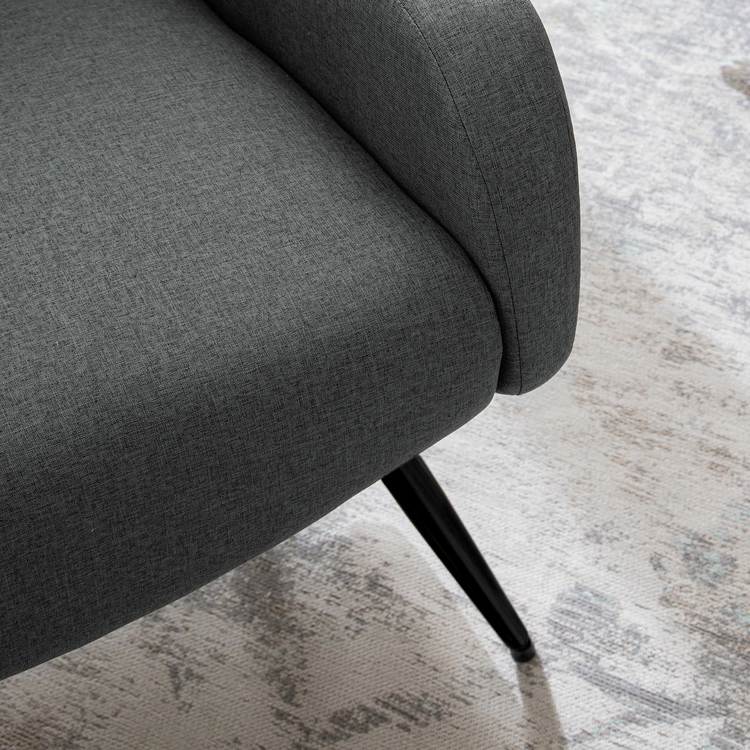 Mørteens Fauteuil Emly - Tissu - Gris 11 Mørteens Fauteuil Emly - Tissu - Gris – Image 9