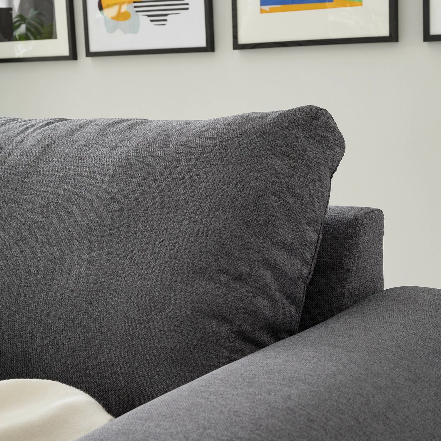 Fredriks Canapé Nampa II (3 places) - Tissu - Gris clair 9 Fredriks Canapé Nampa II (3 places) - Tissu - Gris clair – Image 7