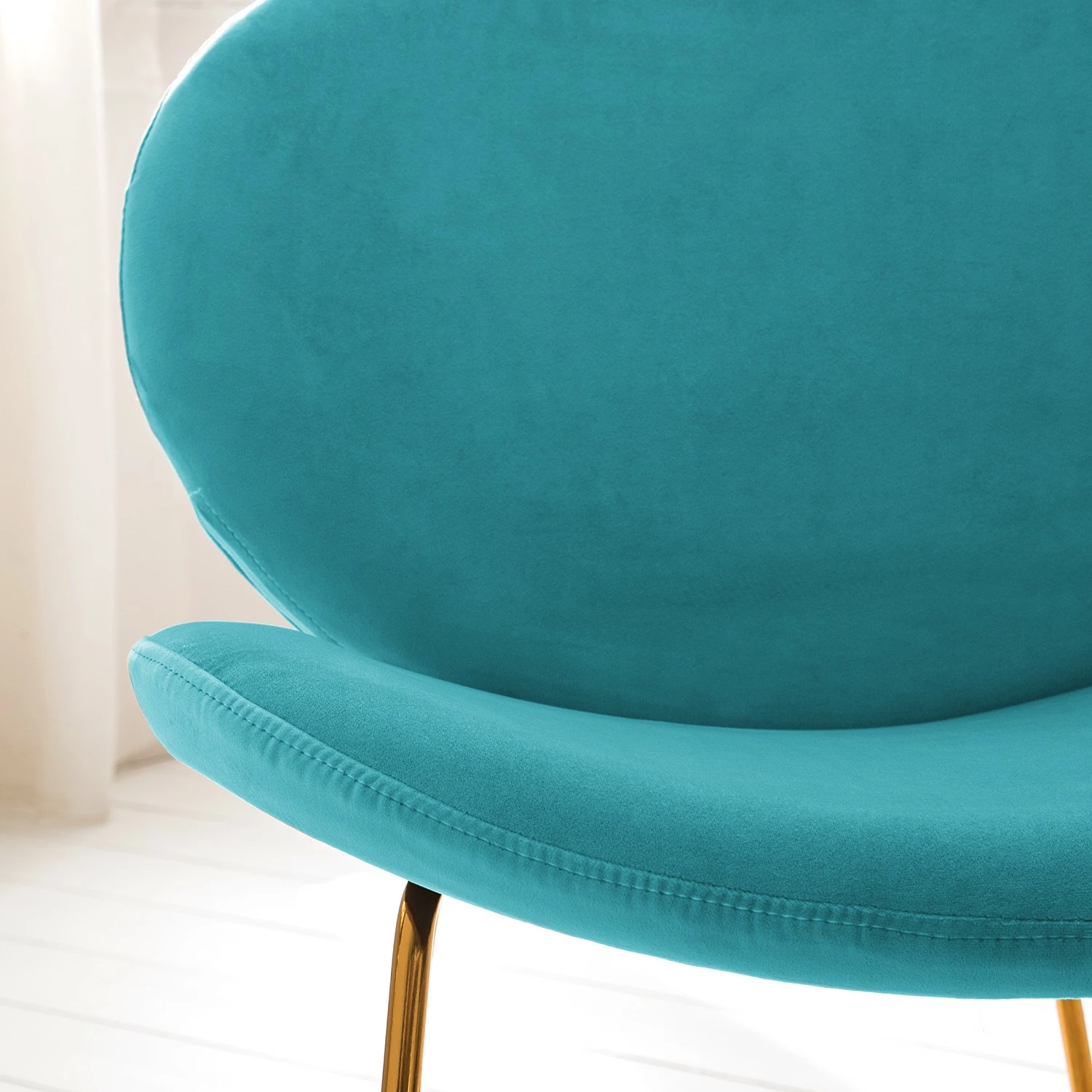 Jack & Alice Fauteuil Zadar I - Velours - Turquoise 13 Jack & Alice Fauteuil Zadar I - Velours - Turquoise – Image 11