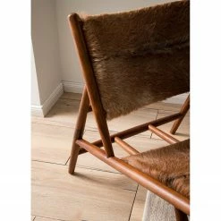 Ars manufacti Fauteuil design Howden - Poils de vache / Teck massif - Motif vache / Teck -loftscape Boutique 1000183950 200529 13275800007 DETAILS P000000001000183950