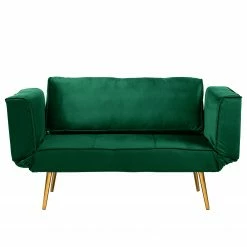 Jack & Alice Canapé convertible Behram III - Velours - Vert foncé -loftscape Boutique 1000183953 200204 08555500038 DETAILS P000000001000183953