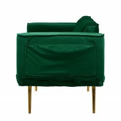 Jack & Alice Canapé convertible Behram III - Velours - Vert foncé -loftscape Boutique 1000183953 200204 08555500039 DETAILS P000000001000183953