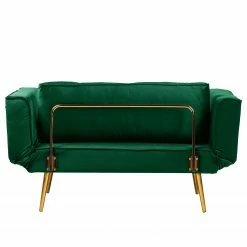 Jack & Alice Canapé convertible Behram III - Velours - Vert foncé -loftscape Boutique 1000183953 200204 08555500040 DETAILS P000000001000183953