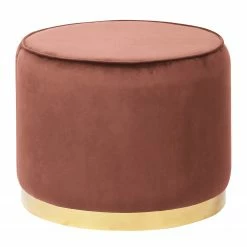 Jack & Alice Repose-pieds Velia - Velours - Mauve