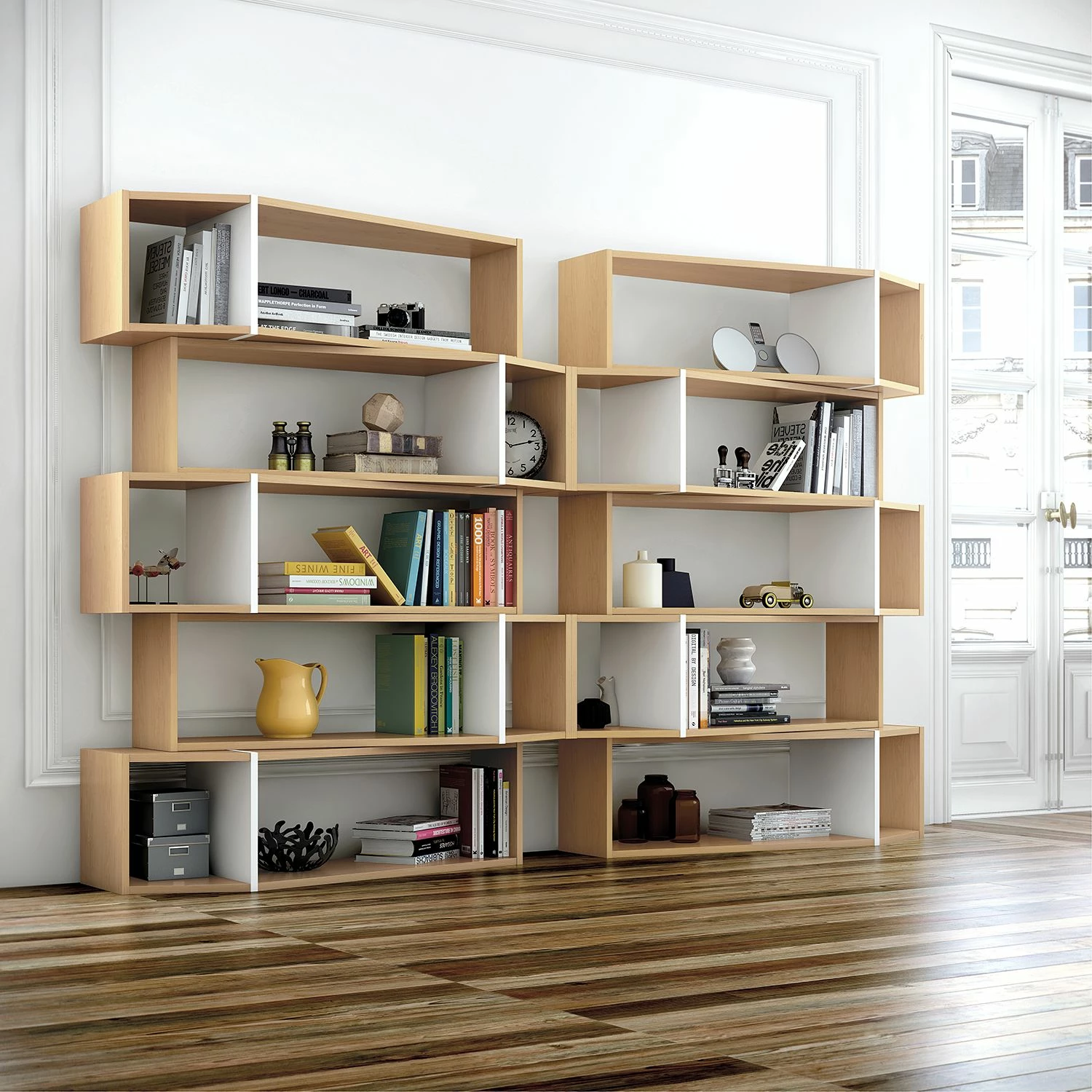 Temahome Étagères One II - Chêne / Blanc 6 Temahome Étagères One II - Chêne / Blanc – Image 4