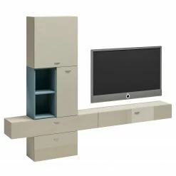 Now! by hülsta MeublesTV muraux now no. 14 I (6 él.) - Gris Sahara brillant -loftscape Boutique 1000184111 191014 14551800008 DETAILS P000000001000184111