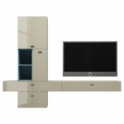 Now! by hülsta MeublesTV muraux now no. 14 I (6 él.) - Gris Sahara brillant -loftscape Boutique 1000184111 191014 14551800009 DETAILS P000000001000184111