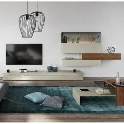 Now! by hülsta MeublesTV muraux now no. 14 II (4 él.) - Gris Sahara brillant