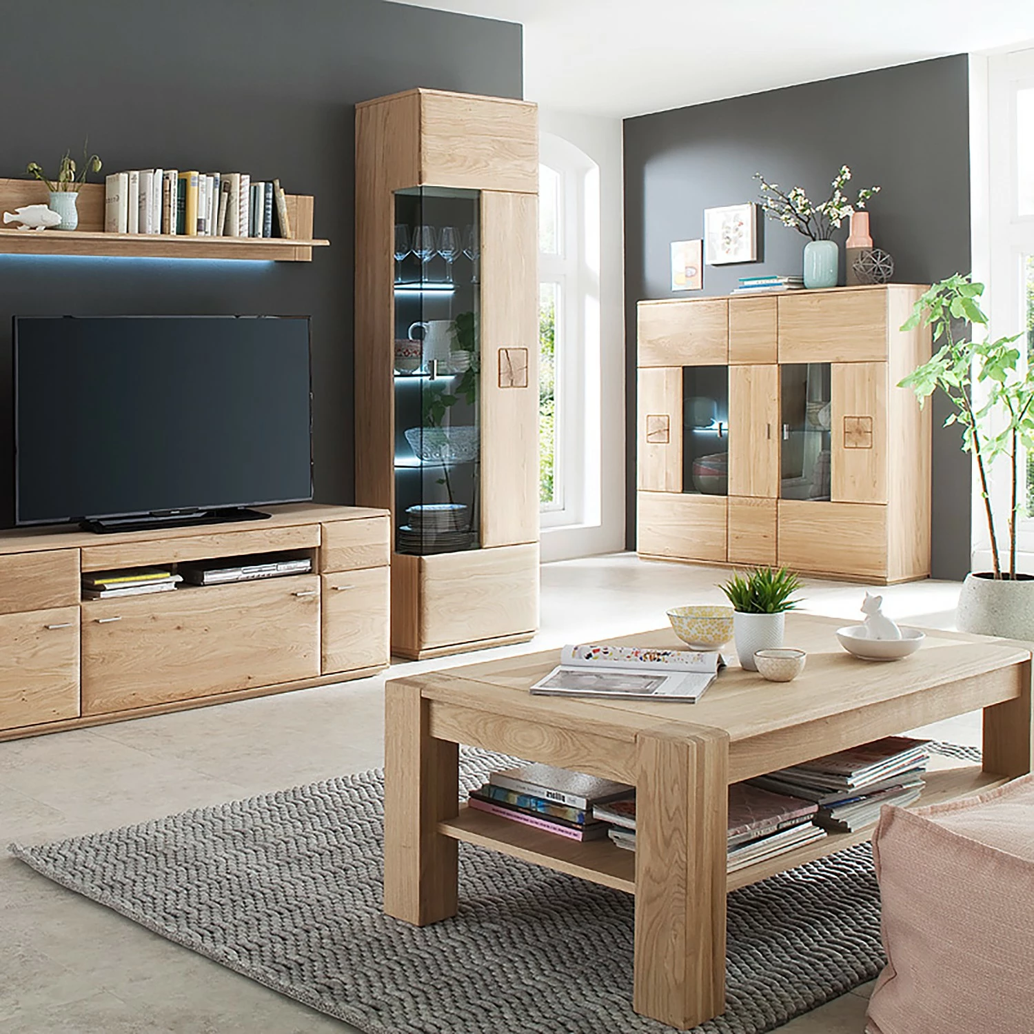 Naturoo Table basse Vilela - Partiellement en chêne massif - Chêne Bianco / Imitation chêne Bianco 4 Naturoo Table basse Vilela - Partiellement en chêne massif - Chêne Bianco / Imitation chêne Bianco – Image 2