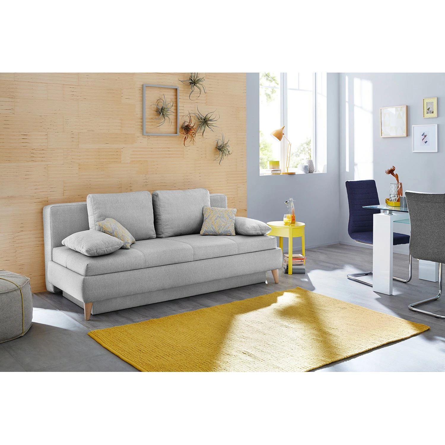 Mørteens Canapé convertible Limba - Gris clair 5 Mørteens Canapé convertible Limba - Gris clair – Image 3