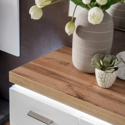 Loftscape Meuble à chaussures Mundai - Avec éclairage  - Blanc / Imitation chêne de Wotan -loftscape Boutique 1000184639 190827 14261400067 DETAILS P000000001000184639