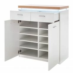 Loftscape Meuble à chaussures Mundai II - Avec éclairage - Blanc / Imitation chêne de Wotan 7 Loftscape Meuble à chaussures Mundai II - Avec éclairage - Blanc / Imitation chêne de Wotan -loftscape Boutique 1000184641 190827 14261500083 DETAILS P000000001000184641