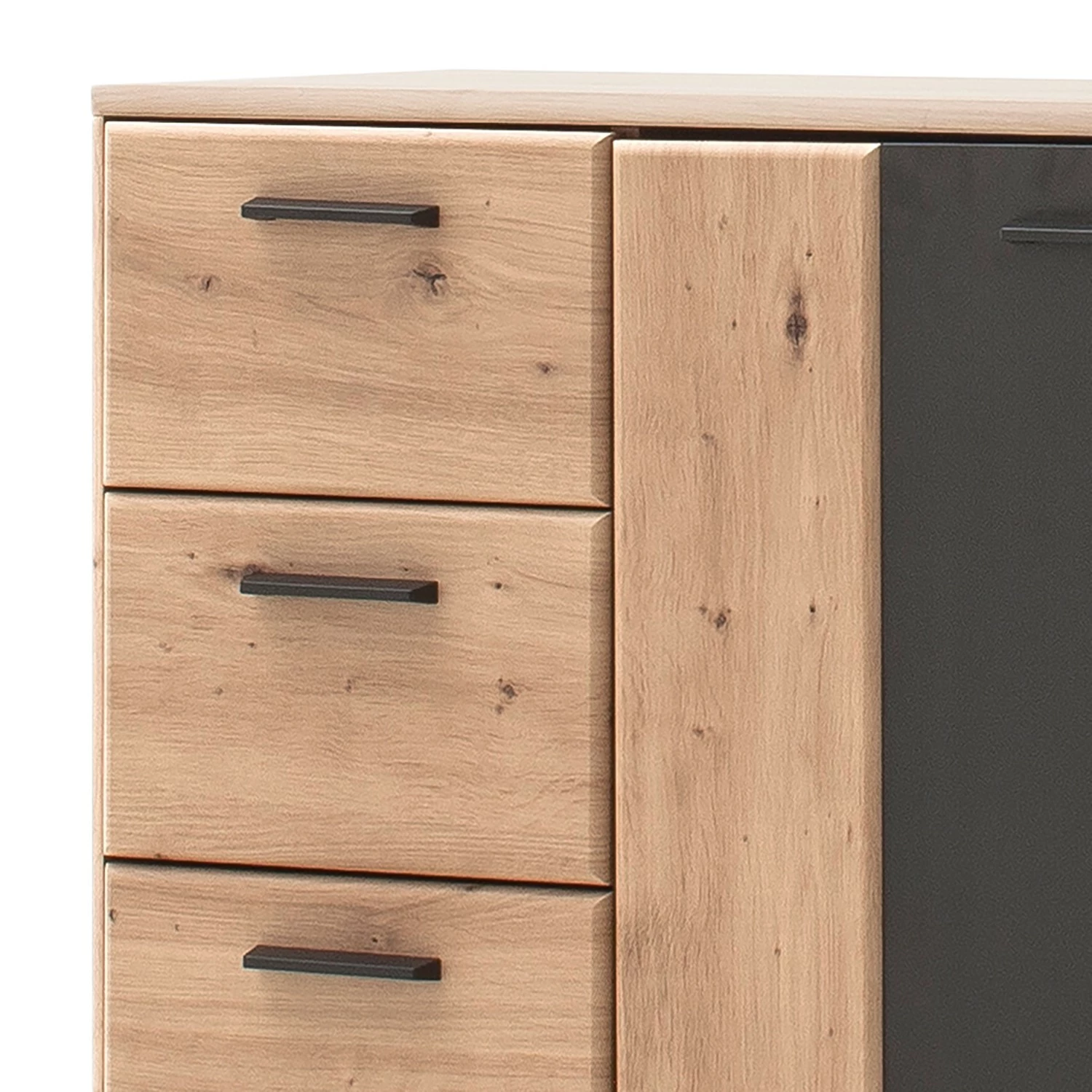 Naturoo Meuble à chaussures Coulogne - Imitation planches de chêne / Gris - Largeur : 89 cm 6 Naturoo Meuble à chaussures Coulogne - Imitation planches de chêne / Gris - Largeur : 89 cm – Image 4