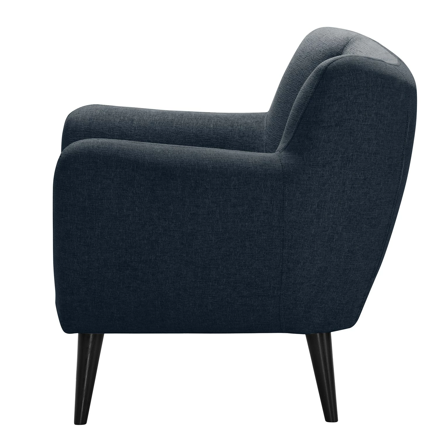 Norrwood Fauteuil Polva I - Velours - Tissu Nere: Bleu marine 6 Norrwood Fauteuil Polva I - Velours - Tissu Nere: Bleu marine – Image 4