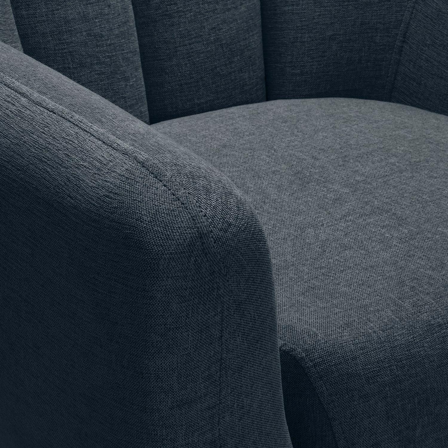 Norrwood Fauteuil Polva I - Velours - Tissu Nere: Bleu marine 10 Norrwood Fauteuil Polva I - Velours - Tissu Nere: Bleu marine – Image 8