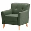 Norrwood Fauteuil Bette I - Tissu - Vert