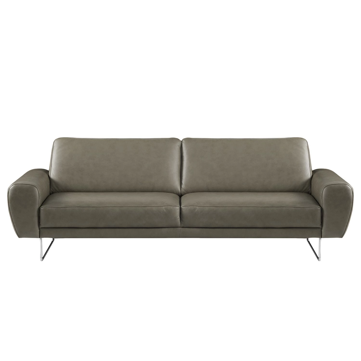 Loftscape Canapé Kerman (3 places) - Cuir véritable - Gris 5 Loftscape Canapé Kerman (3 places) - Cuir véritable - Gris – Image 3