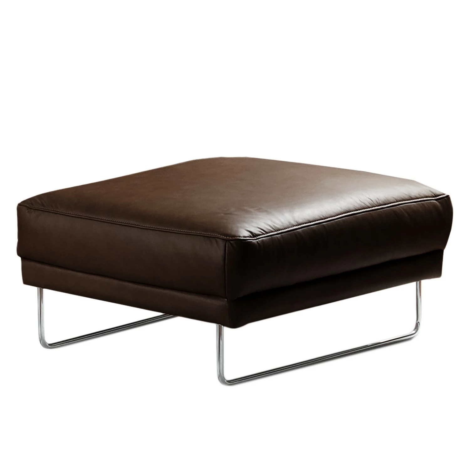 Loftscape Repose-pieds Kerman - Cuir véritable - Marron foncé 3 Loftscape Repose-pieds Kerman - Cuir véritable - Marron foncé