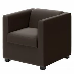 Loftscape Fauteuil Wilno VI - Cuir pigmenté - Marron foncé