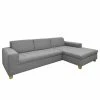 Ars Natura Canapé d’angle Roblin III - Tissu - Gris - Méridienne courte à droite (vue de face) - Sans fonction -loftscape Boutique 1000186867 191001 12495201527 IMAGE P000000001000186867