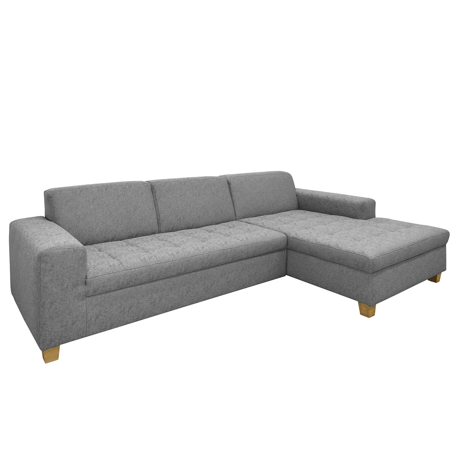 Ars Natura Canapé d’angle Roblin III - Tissu - Gris - Méridienne courte à droite (vue de face) - Sans fonction 3 Ars Natura Canapé d’angle Roblin III - Tissu - Gris - Méridienne courte à droite (vue de face) - Sans fonction