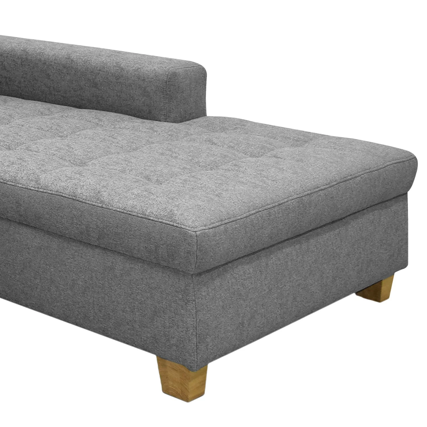 Ars Natura Canapé d’angle Roblin III - Tissu - Gris - Méridienne courte à droite (vue de face) - Sans fonction 5 Ars Natura Canapé d’angle Roblin III - Tissu - Gris - Méridienne courte à droite (vue de face) - Sans fonction – Image 3