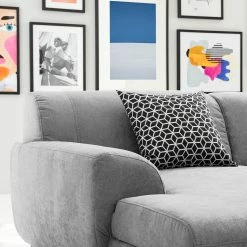 Loftscape Canapé d’angle Lefroy II - Tissu - Granit - Méridienne courte à gauche (vue de face) - Sans fonction -loftscape Boutique 1000186890 210323 15284002468 MOOD DETAILS P000000001000186890 mood